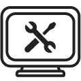 Computer Network Maintenance Icon