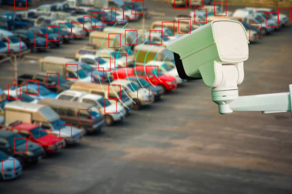 cctv installed at a car park