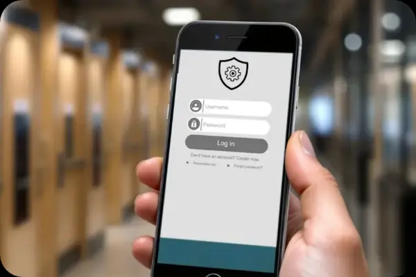 Access control done remotely using a mobile phone